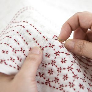 刺し子 変わり花文 | リバティ 生地、編み物、刺繍、刺し子のことなら 