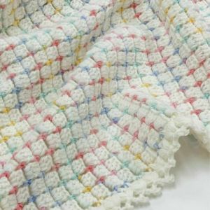 【完成品】ベビードロップブランケット＜0110＞の画像