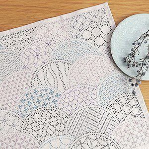 刺し子 ～変わり青海波～