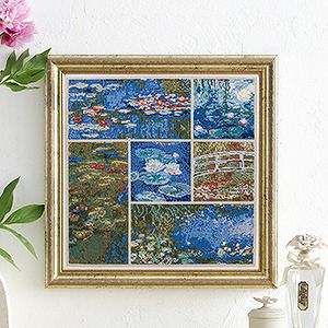 刺しゅうで描くアート ～画家たちが愛した花～