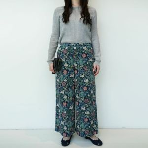 Vネックジャンパースカート（型紙） | リバティ 生地、編み物、刺繍