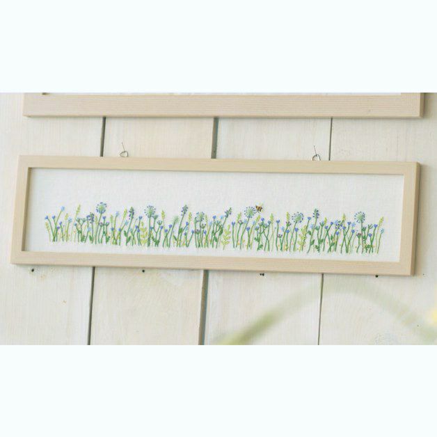 青木和子　刺繍　コッツウォルズと湖水地方を訪ねて　「湖水地方へ」 完成品 コッツウォルズと湖水地方を訪ねて 青木和子 旅の刺しゅう3