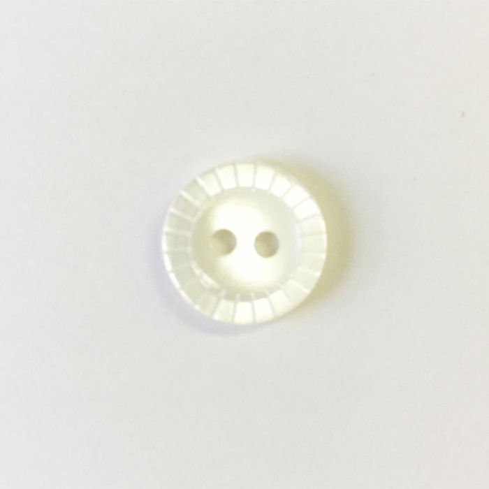 貝ボタン・キザミ・11.5mm＜白＞