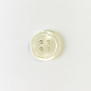 貝ボタン・4ホール・13mm<白>