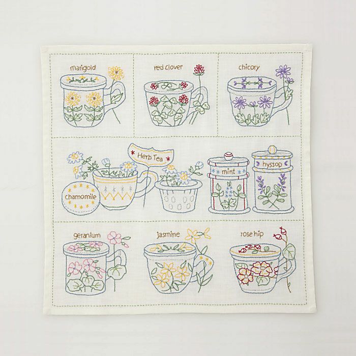 ホビーラホビーレ青木和子の刺繍コレクション庭図鑑のモチーフ