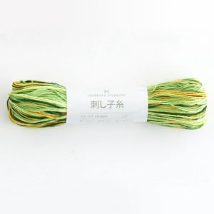 刺し子糸 ぼかしグリーン＜203＞ | リバティ 生地、編み物、刺繍、刺し子のことなら ホビーラホビーレ