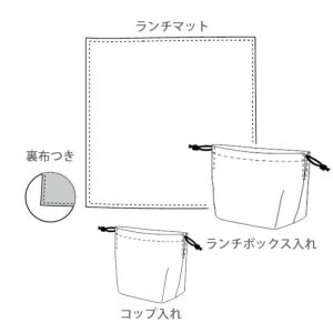 【オーダー】ランチセット<きんちゃく型><お仕立て代>