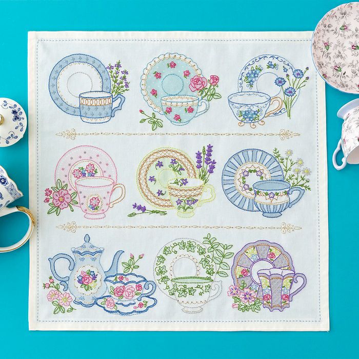 ステッチクロス＜ハーブの季節＞ | リバティ 生地、編み物、刺繍