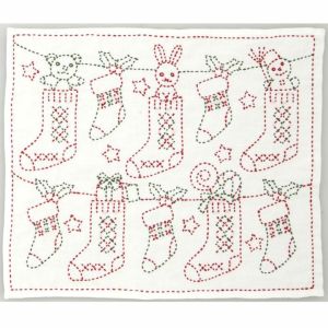 刺し子 クリスマスブーツ