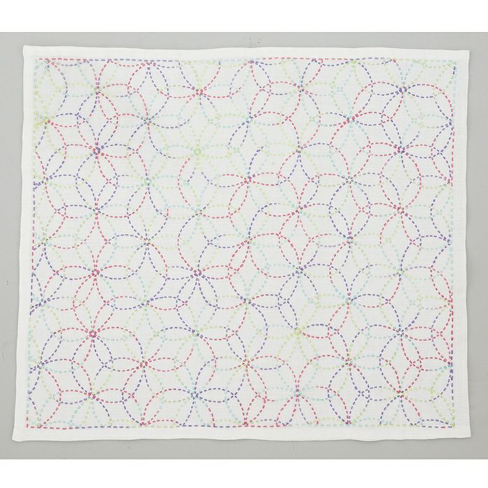 刺し子 輪違い麻の葉