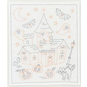 刺し子 ハロウィンハウス