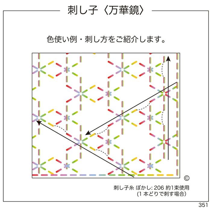 刺し子　万華鏡