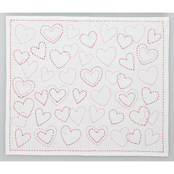 刺し子 ハート | リバティ 生地、編み物、刺繍、刺し子のことなら