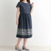 シンプルギャザーワンピース（型紙）