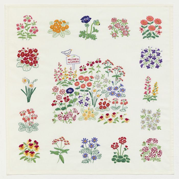 モチーフクロス＜フラワーガーデン＞