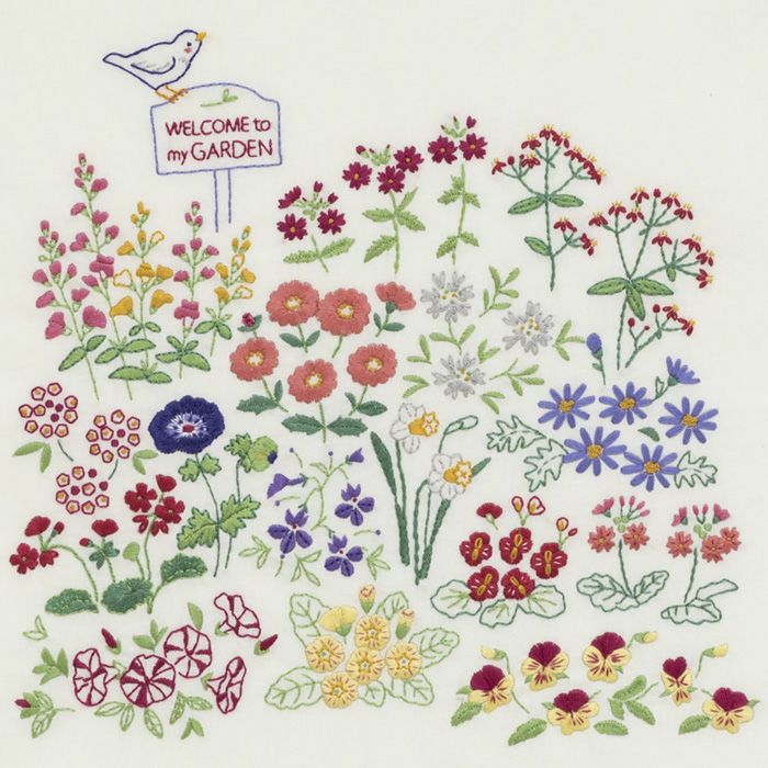 モチーフクロス＜フラワーガーデン＞