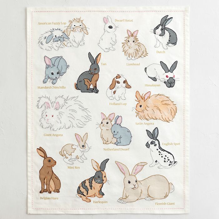 1/9予約】ステッチクロス＜うさぎ＞ | リバティ 生地、編み物、刺繍