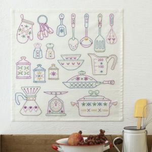 【完成品】ステッチクロス<キッチン>