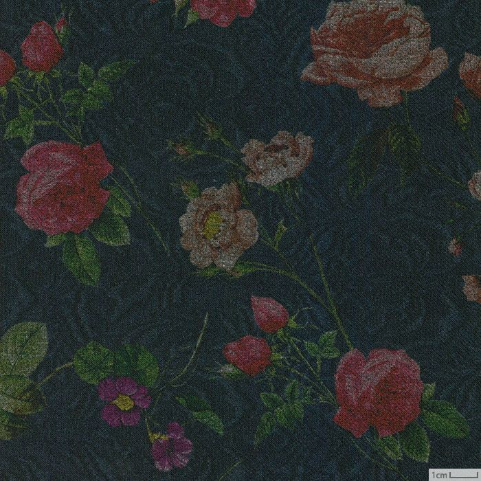 生地 ホビーラホビーレデザインコレクション ウールライクツイル ボタニカルローズ＜1N＞