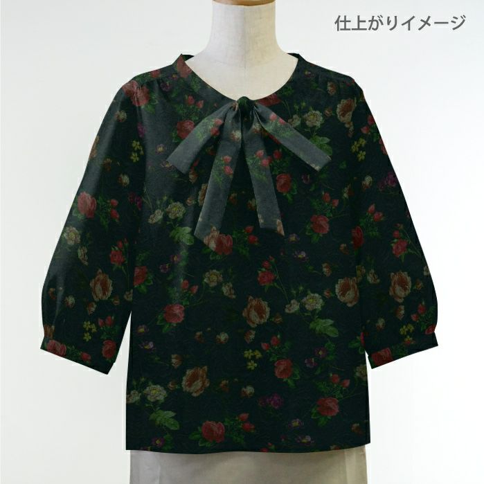 生地 ホビーラホビーレデザインコレクション ウールライクツイル ボタニカルローズ＜1N＞