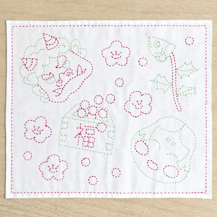 刺し子 りんご | リバティ 生地、編み物、刺繍、刺し子のことなら