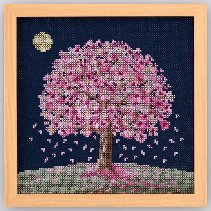 ホビーラホビーレ クロスステッチ図案 桜並木