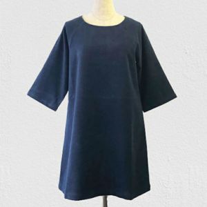 タンポポスウェード ラグランチュニック<七分袖><Sサイズ>B