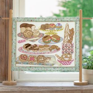 【完成品】アップリケタペストリー＜パン＞