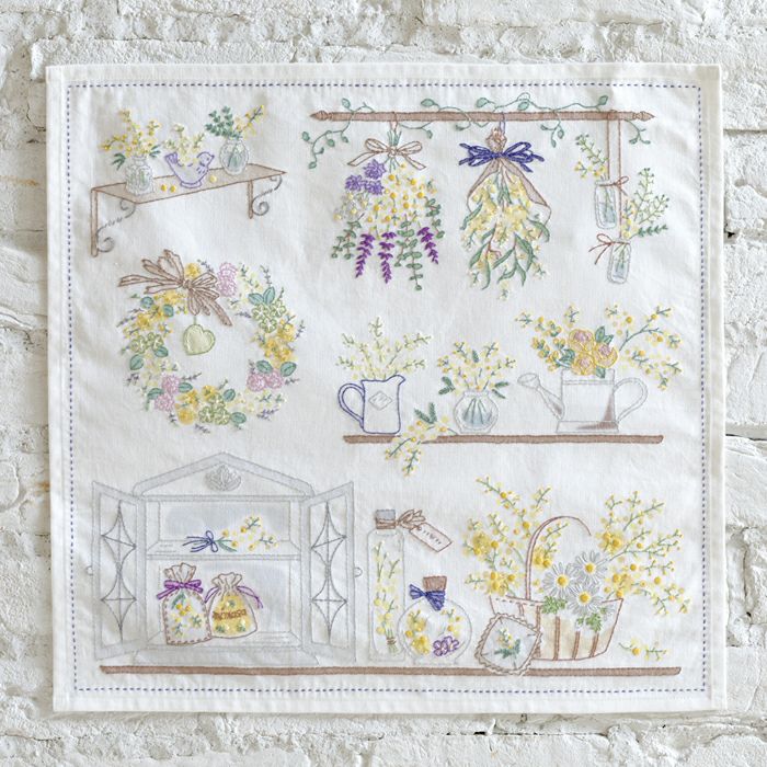 ステッチクロス＜七夕飾り＞ | リバティ 生地、編み物、刺繍、刺し子の