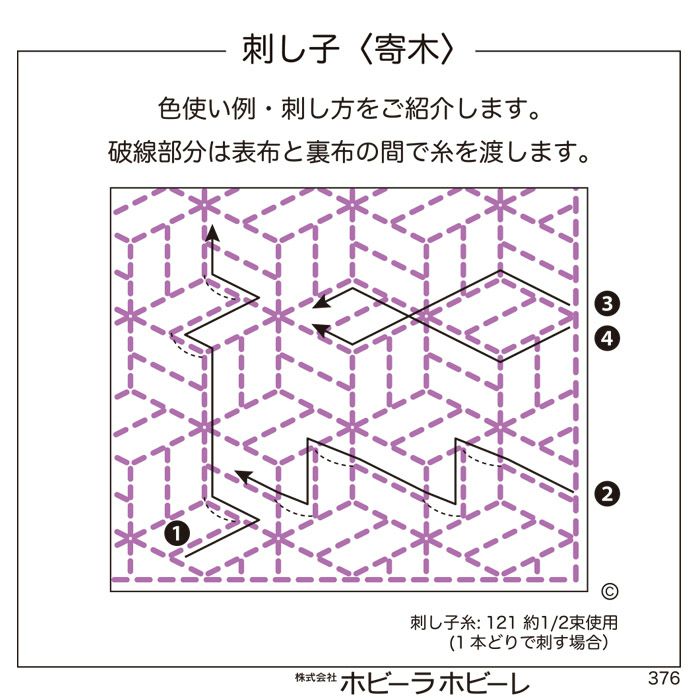 刺し子 寄木