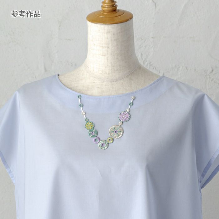 刺しゅうワッペン フェイクネックレス＜X＞