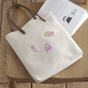 本革持ち手のプチバッグ<ファッション小物>