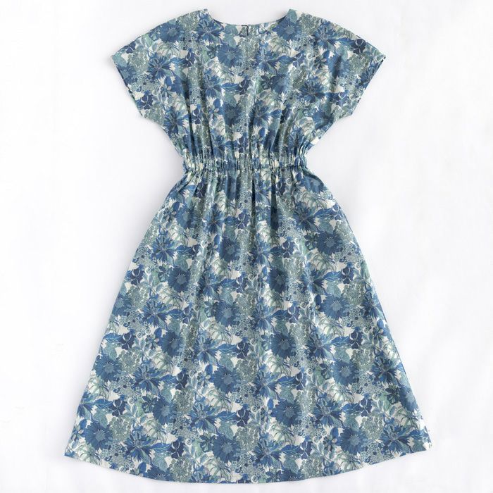 ウエストゴムワンピース（型紙）