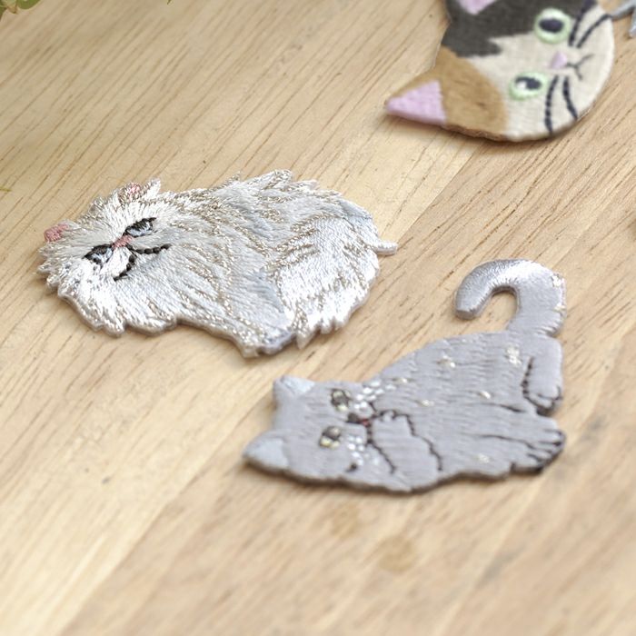 刺しゅうワッペン＜ねこ2＞