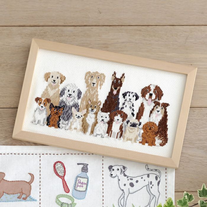 クロスステッチフレーム Dog Life ホビーラホビーレ オンラインショップ