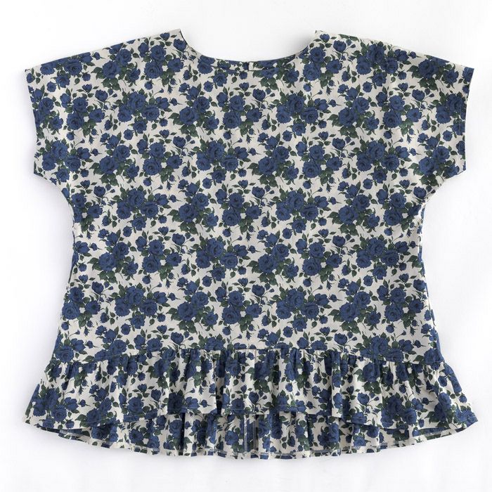 裾フリルトップ（型紙）