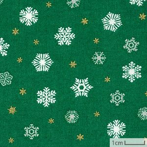 生地 ホビーラホビーレデザインコレクション ソフトキャンブリック クリスマス 雪の結晶＜G＞