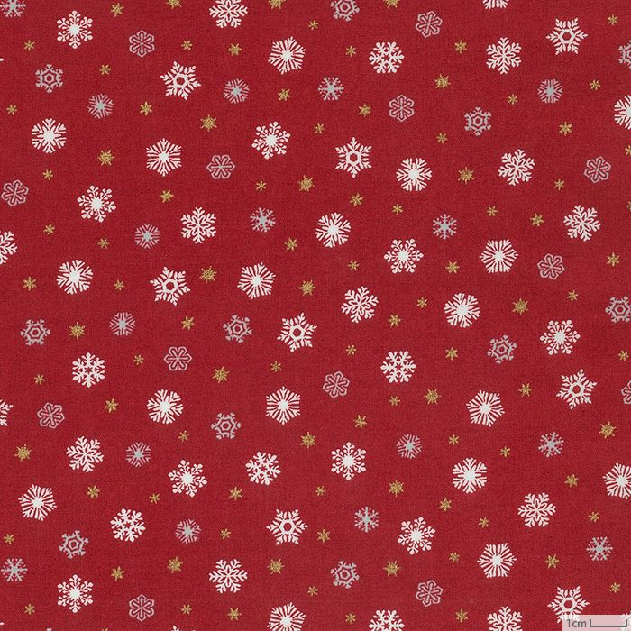 生地 ホビーラホビーレデザインコレクション ソフトキャンブリック クリスマス 雪の結晶＜R＞