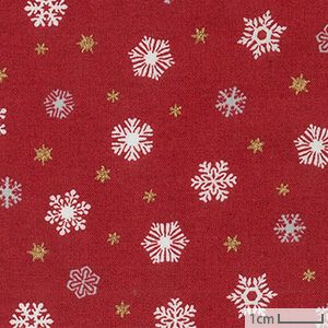 生地 ホビーラホビーレデザインコレクション ソフトキャンブリック クリスマス 雪の結晶＜R＞
