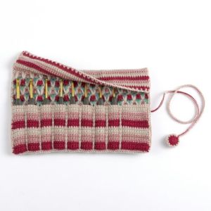 クロッシェカギ針ケース＜ウールキュート＞（編み物 材料セット）