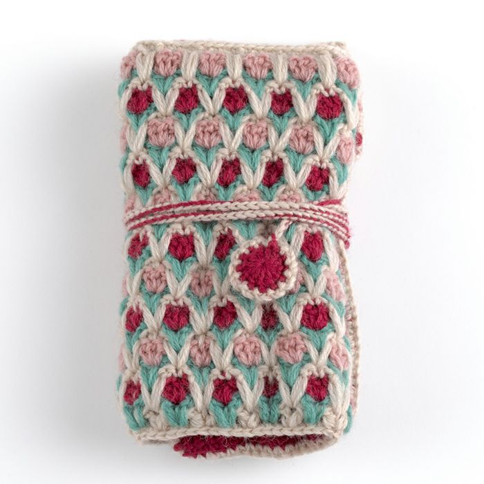 クロッシェカギ針ケース＜ウールキュート＞（編み物 材料セット）