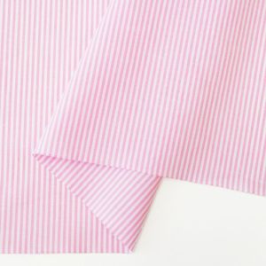 生地一覧　フランス生地　ピンクス　チェックアンドストライプ Happy Check（ピンク）チェック柄- 布・生地の通販サイト：nunocoto fabric