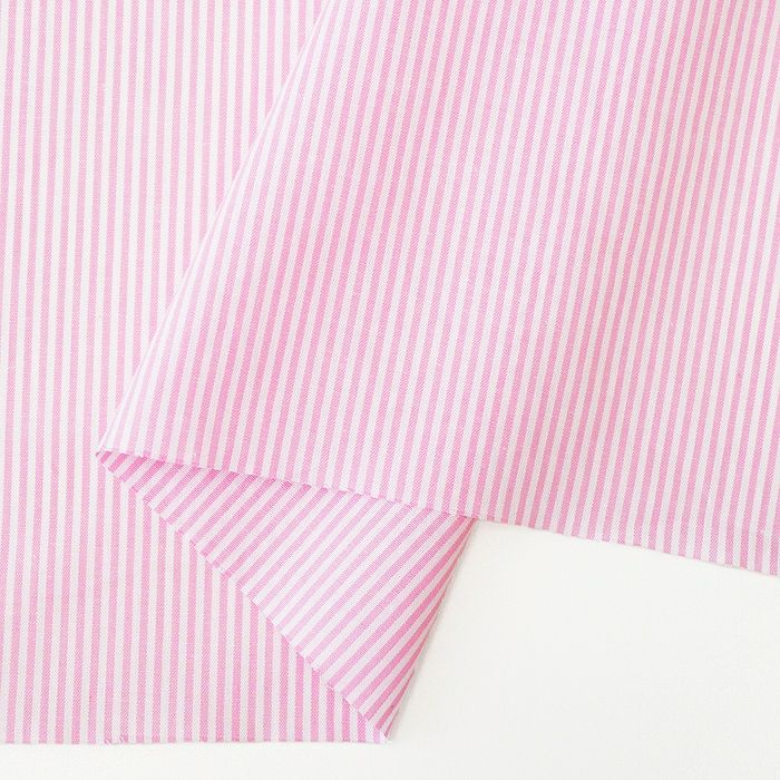 再販★ピンクストライプ×ピンクミモザ★ ハンドメイド　リバーシブル　スタイ 生地 ストライプ＜02P＞ | リバティ 生地、編み物、刺繍、刺し子のこと