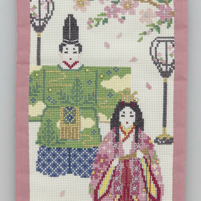 刺繍 お雛様 フレーム - 雛人形・ひな祭り