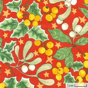 生地 リバティプリント（リバティ社）2020AW クリスマス・ベリー・スパークル＜0J20B＞
