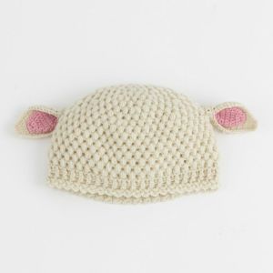 【完成品】ひつじのキャップ Kids<WH>