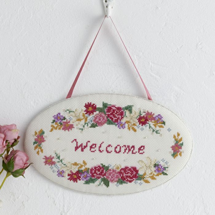 クロスステッチボード＜welcome＞
