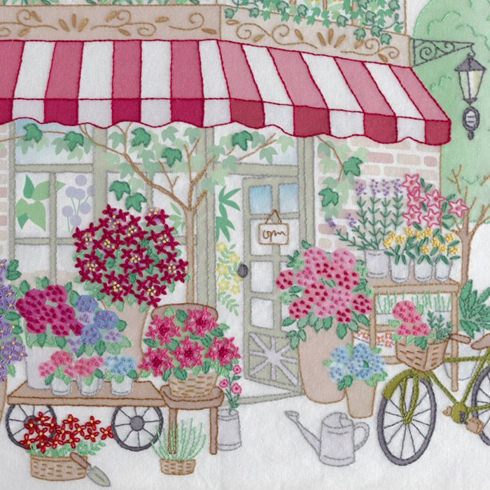 ステッチクロス＜フラワーショップ＞