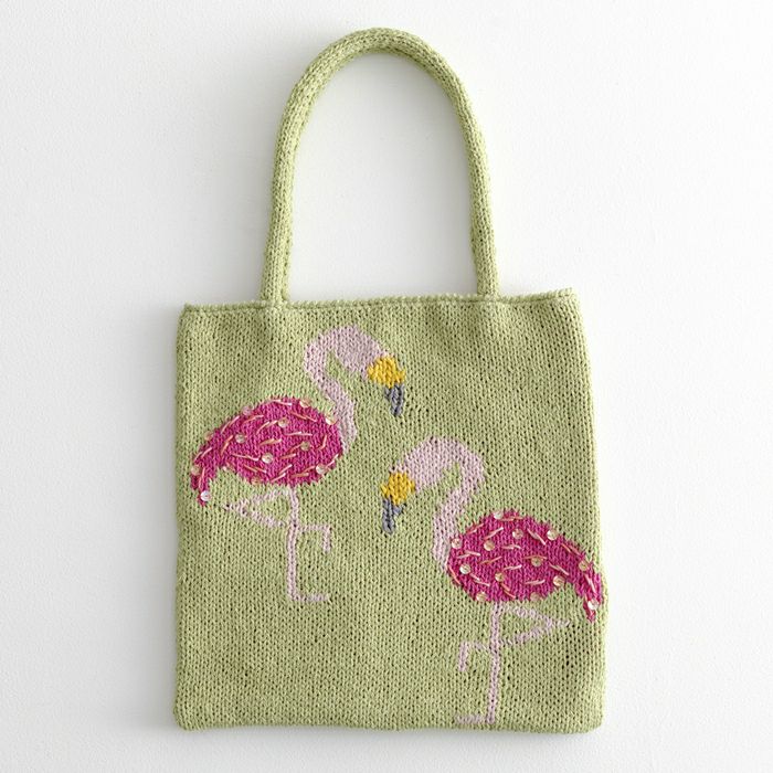 フラミンゴのバッグ（編み物 材料セット）