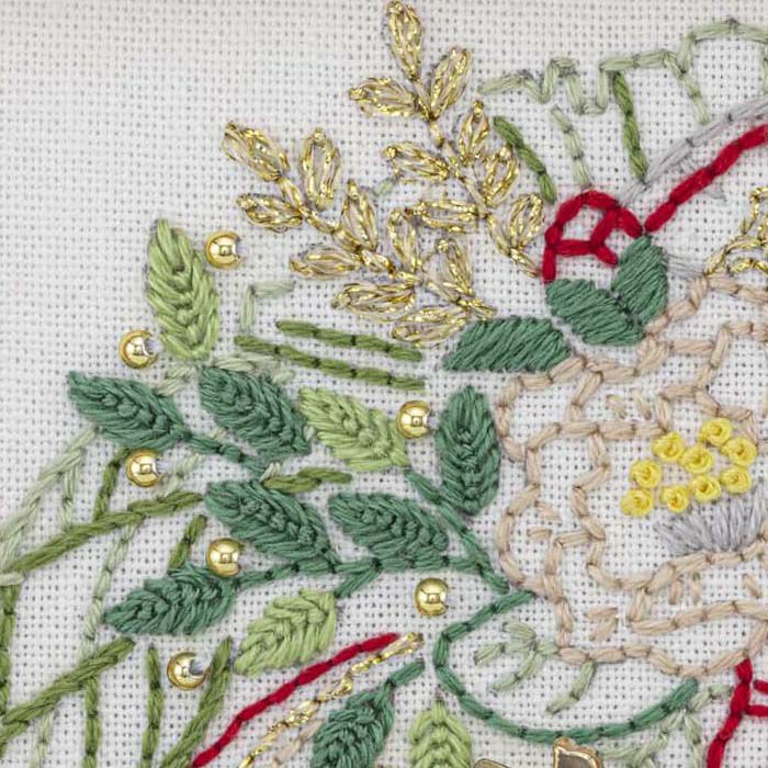 ステッチミニフレーム＜しめ縄飾り＞